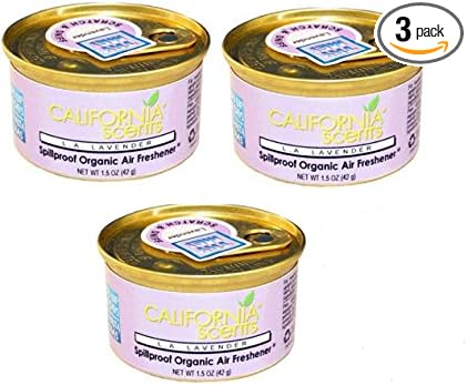 California Scents Air Freshener NEW SCENTS!! SET OF 3 (L.A. LAVANDER)
