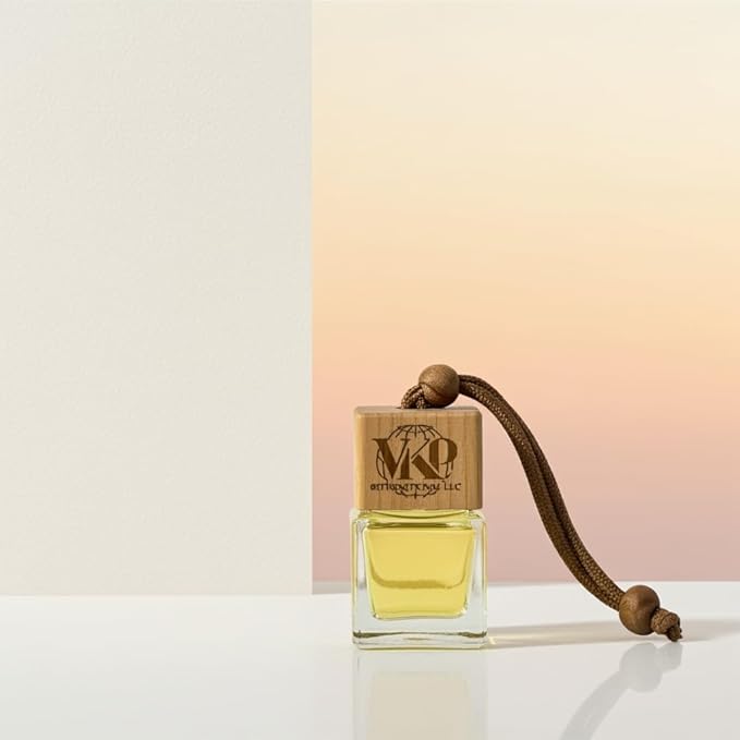 Hanging Air Fresherner Fragrance Oil Glass Bottle, With Multiple Scents Fragrance, Automobile Interior Decoration, Long Lasting For Car and Home. (Jasmine and Bluebell)