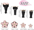Flowers Car Accessories,4pcs Pink Daisy Air Vent Clips Car Air Freshener,4 Sizes Light Pink Flower Vent Clips Car Decor for Women,Refillable Diffuser