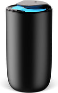 Waterless Car Essential Oil Diffuser, Premium Aluminum Alloy Cold-Air Atomizing Scent Machine Aromatherapy for Home/Office, Rechargeable, Smart Vibration Sensor, 3 Ambient Lights, Mess-Free - Titanium