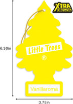 LITTLE TREES Car Air Freshener | Xtra Strength Provides Long-Lasting Scent for Auto or Home | Extra Boost of Fragrance | Vanillaroma, 24 Air Fresheners