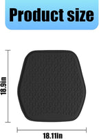 Gel Car Seat Cushion, Non-Slip & Comfortable Automotive Chair Protector Pad for Driving, Breathable Vehicle Interior Mat Cover Accessories, Universal for SUV Sedan Truck (Black)