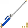 Jet Nozzle for Garden Hose, High Pressure Power Washer Wand with 3 Different Hydro Nozzles and Quick Connectors for Gutter Patio Car Pet Window 18 Inch (Dark Blue)