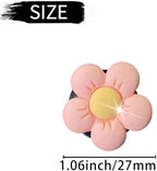 Cute Daisy Air Vent Clips, 6 Pcs Flower Air Fresheners Vent Clips Diffuser Vent Clip Charm Car Decoration for Women Cute Car Interior Decor Accessories +Sunflower Mask Hook