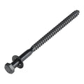 3/8 x 6 (50 Pack) Lag Screw Kit, 50 Screws and 50 Washers, Ceramic Black Ruspert Coating for Exterior Use, Meets ASTM A307 and ASME B18.2.1, Industrial/Commerical Grade by Makers Bolt