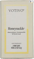 Votivo Honeysuckle Car Fragrance 2-Pack | Auto Vent Clip Car Fresheners | Floral Scent for Vehicle | Provides Long Lasting Premium Scent for Auto