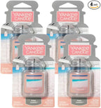 Yankee Candle Car Air Fresheners, Hanging Car Jar Ultimate, Neutralizes Odors Up To 30 Days, Pink Sands, 0.96 OZ (Pack of 4)