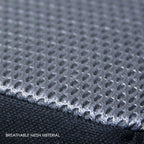Yupbizauto Breathable Ergonomic Wedge Car Seat Cushion & Office Chair Support Comfortable Pressure-Relief Pad for Back & Tailbone Pain Ideal for Long Sitting, Posture Corrector Mesh Grey Firm