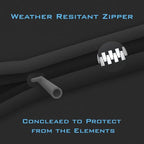 Journeyer 15 Cubic Feet Weatherproof Rooftop Cargo Carrier for Top of Vehicle, Attaches with or Without Roof Rack 40" L x 36" W x 18" H