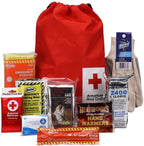 American Red Cross Officially Licensed Product, Car First Aid Survival Kit for Winter, 27 Piece Emergency Medical Supplies to Clean and Treat Minor Injuries, Keep Warm, and Signal for Help