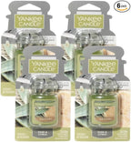 Yankee Candle Car Air Fresheners, Hanging Car Jar Ultimate, Neutralizes Odors Up To 30 Days, Sage & Citrus, 0.96 OZ (Pack of 6)