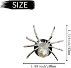 Silver Bling Spider Car Air Freshener Vent Clips, Cute Lovely Spider Car Decor