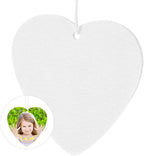 LIFKOME 50 Pcs Heart Shape Sublimation Felt Air Freshener Blanks with Elastic Straps for Diy Car Vent and Home Decoration 3.54 Inch