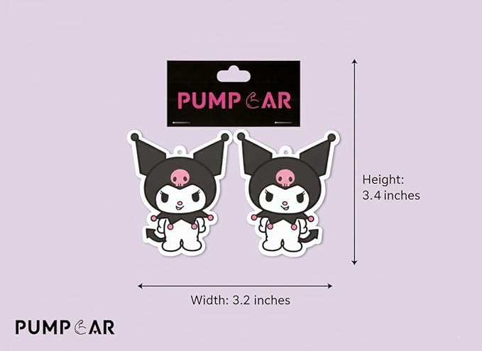 PumpCar 2 pieces cute cat double-sided hanging cartoon cherry-scented funny car air freshener Cool hanging for rearview mirror Car Interior Accessories Gifts