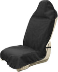 Car Seat Covers 1 Pack Black Waterproof Towel Car Seat Cover Universal Fit for Most Trucks SUV Fitness Athletes Pets Gym and Water Sport