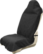Car Seat Covers 1 Pack Black Waterproof Towel Car Seat Cover Universal Fit for Most Trucks SUV Fitness Athletes Pets Gym and Water Sport