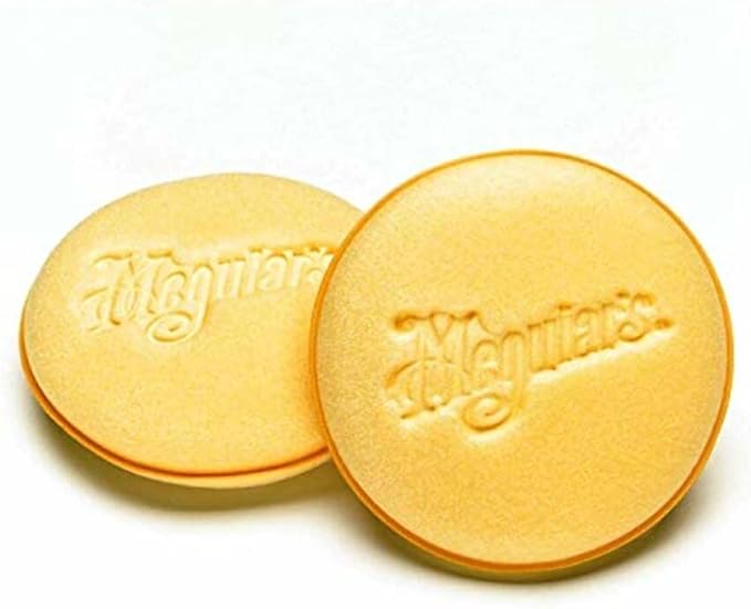 Meguiar's 4" Foam Applicator Pads, 4 Count - Ultra-Soft Hand Applicators with a Tight-Cell Foam Construction for a Smooth Application of Waxes, Polishes, Tire Dressing, Protectants and More, 4 Pack