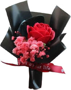 Black Fresh Flowers Mini Dried Flowers Bouquet for Car Air Vent Clips,Air Outlet Perfume Decoration, Car Air Fresheners Interior Accessories,Automotive Air Fresheners