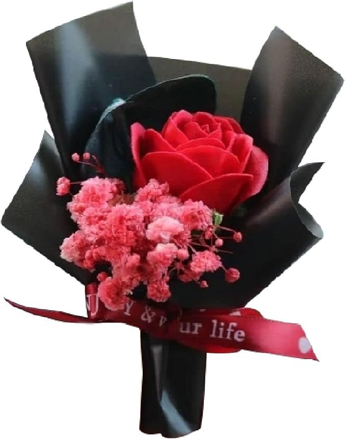 Black Fresh Flowers Mini Dried Flowers Bouquet for Car Air Vent Clips,Air Outlet Perfume Decoration, Car Air Fresheners Interior Accessories,Automotive Air Fresheners
