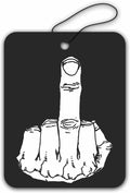 Middle Finger Road Rage Air Freshener - Cool Aqua Fragrance
