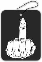 Middle Finger Road Rage Air Freshener - Cool Aqua Fragrance