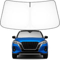 Proadsy Windshield Sun Shade for Nissan Kicks 2018-2025 Custom Fit S, SV, SR Crossover 4-Layer Foldable Front Sunshade Protector Sun Visor Blocks UV Rays Keep Car Cooler
