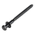 1/4 x 4 (50 Pack) Lag Screw Kit, 50 Screws and 50 Washers, Ceramic Black Ruspert Coating for Exterior Use, Meets ASTM A307 and ASME B18.2.1, Industrial/Commerical Grade by Makers Bolt