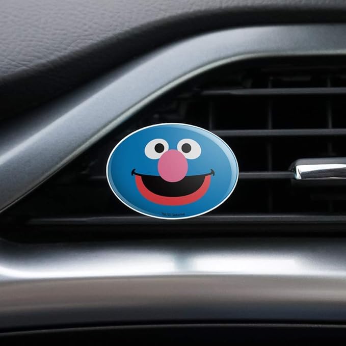 Sesame Street Grover Face Car Air Freshener Vent Clip