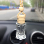 Car Aromatherapy Essential Oil Diffuser Bottle,10 Pack Car Air Freshener Bottle Empty Hanging Perfume Bottle Fragrance Decor Accessories Auto Window Ornament (hexagon)