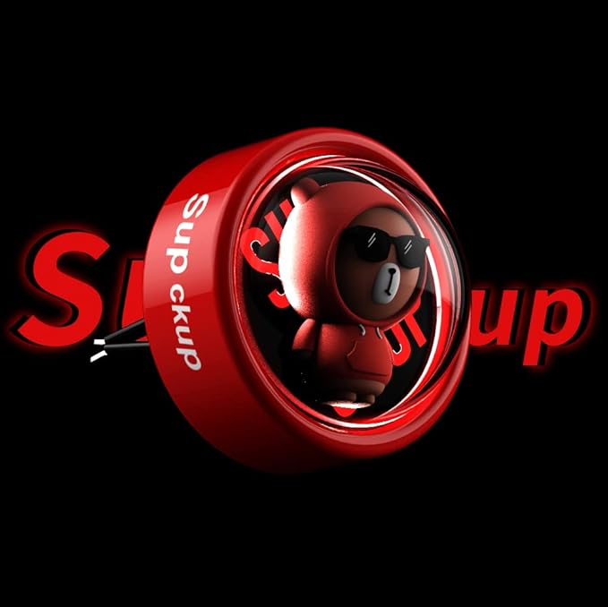 DAYUJIAN Cartoon Car Air Fresheners Astronaut Automotive Air Outlet Cute Car Diffuser Creative Glowable Car Perfume Decoration Aromatherapy Ornament Car Vent Accessories