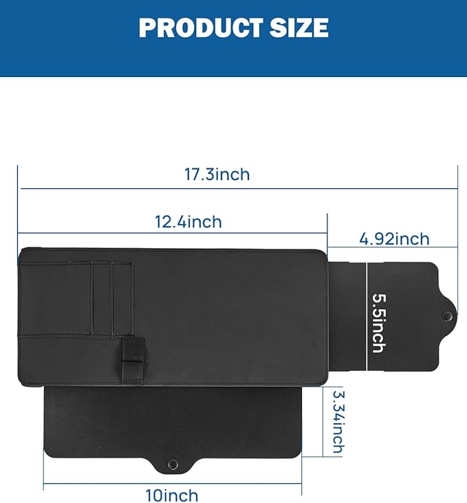JOYTUTUS Sun Visor Extender, Sun Visor for Car Protects from Anti-Glare, UV Rays, Universal Fit for Car
