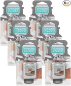Yankee Candle Car Jar Ultimate, Coconut Beach, Automotive Hanging Air Freshener Deodorizer with Long Lasting Tropical Scent for Vehicles and Small Spaces, 0.96 Ounce (Pack of 6)