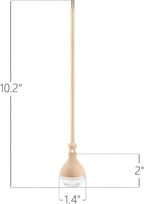 Refillable Car Air Freshener Hanging Diffuser, Empty Glass Bottle with Reed Sticks for Essential Oils, Car Scent Diffuser and Aromatherapy Pendant Decor for Women and Men (4PCS)