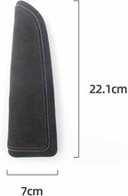BETTERHUMZ Car Door Armrest Cushion Pad for Alcantara Suede, Car Elbow Rest Pad for BMW 3 4 5 6 7 8 X1 X3 X4 X5 X6 Z4 Series Car Accessories (Right, Blue red line)