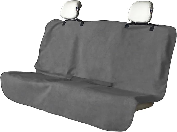 Waterproof Backseat Cover for Car Trucks Van SUV Jeep, Rear Bench Towel Seat Covers, Car Seat Protector for Gym Swimming, Universal Fits for Truck Van and SUV (Bench Grey)