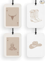 4 Pcs Western Car Air Fresheners for Women Western Car Accessories for Mirror Preppy Cowgirl Air Freshener Cars Decor for Home Bedroom