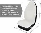 ELEQIN Cool Bone Skeleton Funny Design Car Front Seat Covers Universal fit Breathable Bucket Seat Cover Protection Cars SUV Truck, Black 2Pcs/Set