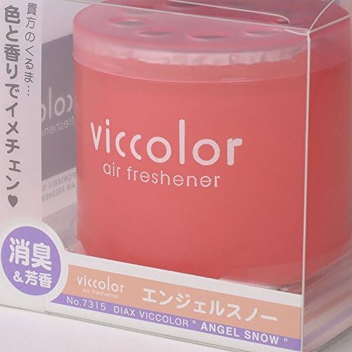 2x Round Can Style 2.5" Diameter, 2.128" Height Angel Snow Scent VicColor Air Freshener Odor Smell Eliminator Deodorize For Interior Indoor Car Vehicle Bathroom Restroom Home Office Universal