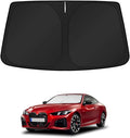 KUST Windshield Sun Shade for 2021 2022 2023 2024 2025 2026 BMW 4 Series 430i 440i i4 m4 330i Window Accessories Shade Sun Visor Cover Foldable Block UV Rays