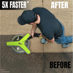 15" Gas Pressure Washer Surface Cleaner with Wheels 3400 PSI Max, Surface Cleaner for Power Washer Attachment for Concrete, Patio, Sidewalk, and Driveways
