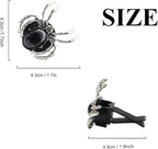 Spider Air Vent Clip,Gothic Car Air Freshener,Black Car Decor for Teens Women,Refillable Essential Oils and Perfume Diffuser