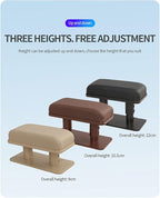 JEYODA Car Armrest Pad, Left Elbow Support, General Leather Booster Pad, Central Armrest Box, Adjustable Armrest (Brown)