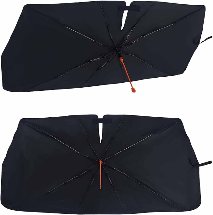 Socira Gorgeous Eyelash Car Windshield Sun Shade Umbrella Foldable Sunshade for Front Window Auto Windshield Sunshade Protect from Sun Rays Heat 57'' X 30'' Fits Most Cars Trucks & Suvs