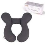 KAKIBLIN Baby Travel Pillow, Upgraded Baby Neck Pillow for Car Seat, Head Support Pillow for Car Seat, Stroller, Pushchair, Grey