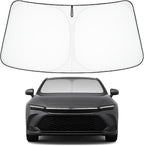 Proadsy Windshield Sun Shade for Toyota Crown 2023 2024 2025 2026 Foldable Front Sunshade Protector Blocks UV Rays Keep Car Cooler
