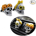 Evil Skull Statue Car Air Outlet with Air Freshener, Car Interior Decor Funny Cute Ornament Christmas Birthday Gift for Men Women Boys Girls