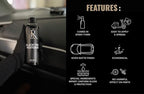 Black Trim Restorer,Plastic Restorer,Tire Shine,Unique Formula Restore a Finish to new Last for 8+Months-Protect Against UV Rays,Conceal Scratches,car Shiny Stuff,Faded Trim 6.7 Fl Oz Works in Second