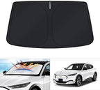 KUST Windshield Sun Shade for Ford Mustang Mach-E 2021 2022 2023 2024 2025 2026 Mache Accessories Sunshade Sun Protector Foldable Blocks UV Rays Keep Cars Cooler