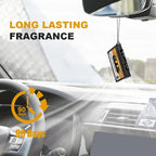 Retro Cassette Car Air Freshener 3 Pack by ImagineeringDepot - Novelty Audio Tape Design, 90s Gifts, New Car Scent, Vanilla Scent, Crystal Ice Scent, Long-Lasting Freshness, Classic Gift