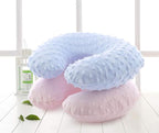 Neck Pillows Kids Travel Pillow Inflatable Head Support Pillow Cute Cozy U Shape Neck Pillow for Car Seat Airplanes Train Soft Washable Chin Neck Support Pillow for Toddler Boys Girls (Pink)